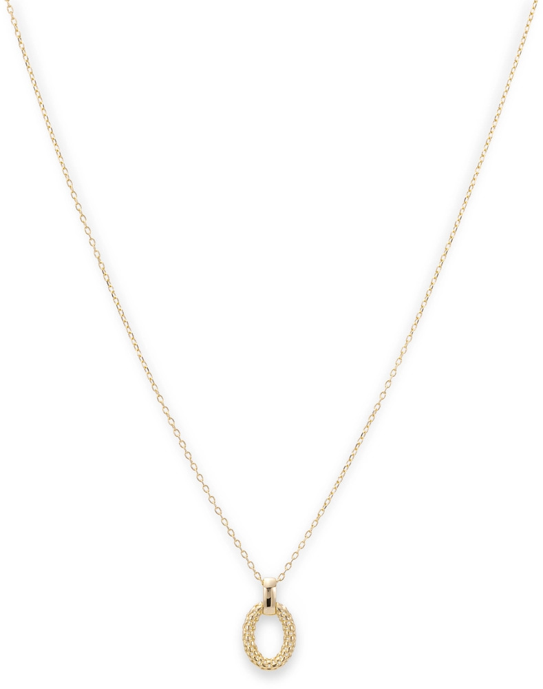 De Monzario collier, modelnummer 15035612, is een elegant sieraad vervaardigd uit 14-karaats geelgoud. Dit ovaalvormige hangerontwerp voegt verfijning toe aan elke outfit. Ideaal om te dragen bij zowel formele als informele gelegenheden, te combineren met bijpassende gouden oorbellen voor een complete look. Perfect als cadeau of voor uzelf.

Categorie: Sieraad  
Soort: Ketting  
Subsoort: Geelgouden ketting