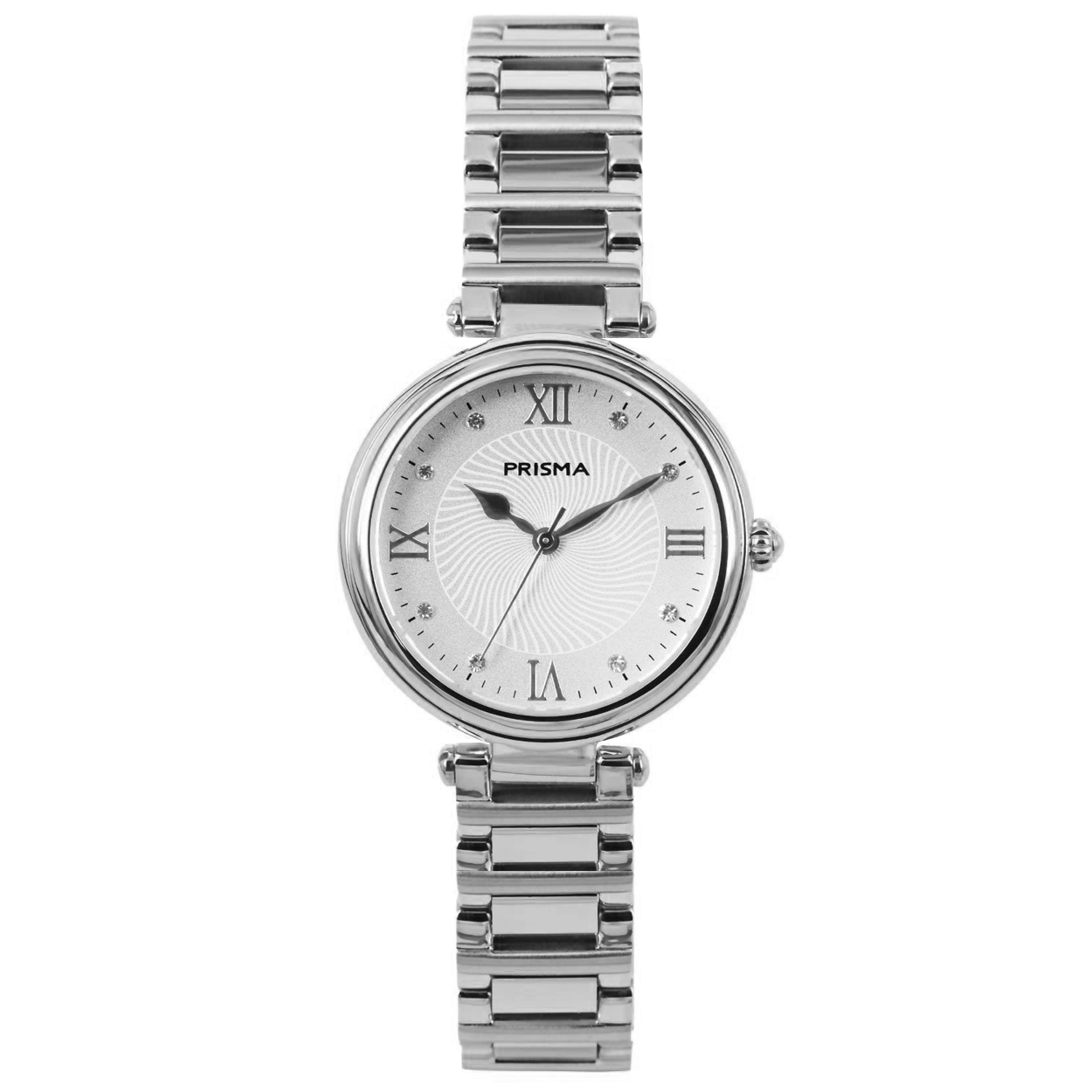 Prisma horloge P1185 dames edelstaal (met zwitsers uurwerk) 

Algemeen
Geslacht: dames
Model: P1185

Voordelen
- band edelstaal zilver
- wijzerplaat zilver met zilvere romeinse cijfers
- zwitsers uurwerk
- handige onzichtbare klep sluiting- luxueuze uitstraling door romeinse cijfers
- glas is krasvast
- spat waterdicht: handenwassen, regen
- quartz zwitsers uurwerk
- maat kast 28mm (breedte) 6.9mm (dikte)

