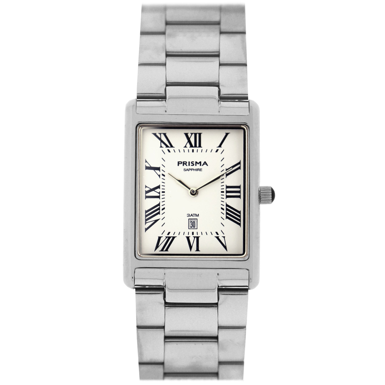 Prisma horloge P2378 Baron Silver heer edelstaal saffierglas 3 ATM

Algemeen
Geslacht: heren
Model: P.2378

Voordelen
- solid all-stainless steel bracelet zilverkleurig met vlindersluiting
- rechthoek model
- wijzerplaat wit met zwartkleurige Romeinse cijfers
- Waterdicht all-weather
- glas is zeer krasvast
- ook voor brede pols 
- quartz uurwerk
- maat kast 28 mm x 39 mm (breedte) 7mm (dikte)

