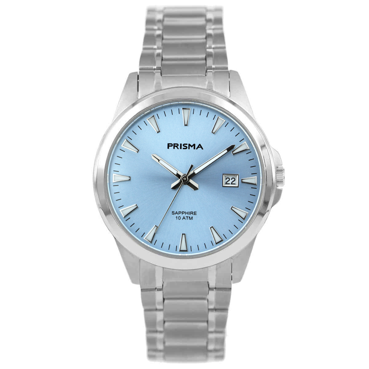 Prisma horloge  P1714 heren titanium saffierglas 10 ATM 

Algemeen
Geslacht: heren
Model: P.1714

Voordelen
- band titanium zilver
- wijzerplaat  lichtblauw met zilvere streepjes
- geschikt voor mensen met een allergie
- draagcomfort doorlicht gewicht
- boven gem. waterdicht: zwemmen/duiken
- glas is zeer krasvast
- ook voor brede pols (max. 221 mm)
- quartz
- maat kast 40mm (breedte) 8,5mm (dikte)


