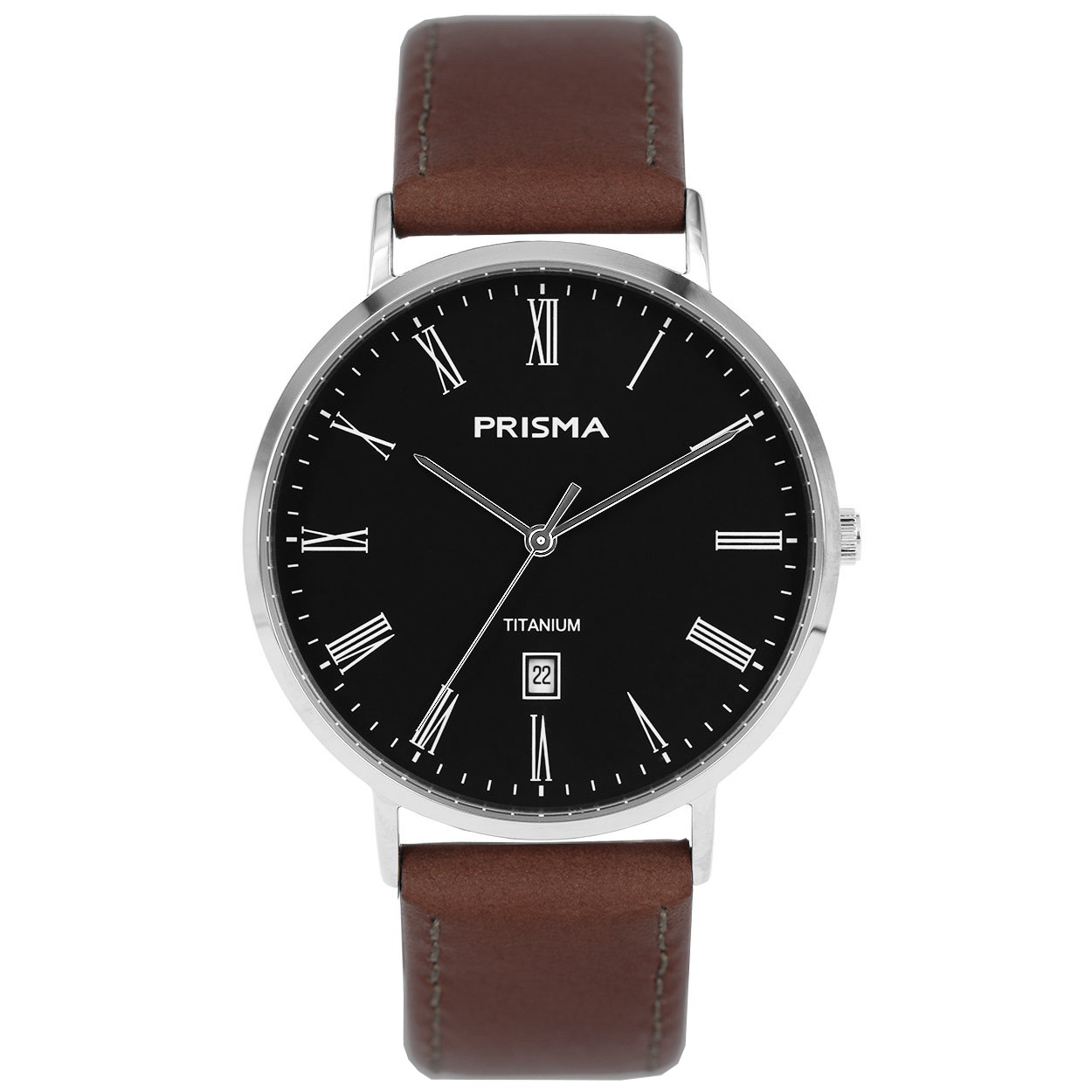 Prisma horloge P.1486 heren titanium 5 ATM 

Algemeen
Geslacht: heren
Model: P1486

Voordelen
- band echt leer zwart (wit kleurig stiksel)
- wijzerplaat zwart met witte romeinse cijfers
- kast geschikt voor mensen met een allergie
- draagcomfort door licht gewicht
- luxueuze uitstraling door romeinse cijfers
- datum
- spat waterdicht: handenwassen, regen
- quartz
- maat kast 41mm (breedte) 8mm (dikte)




