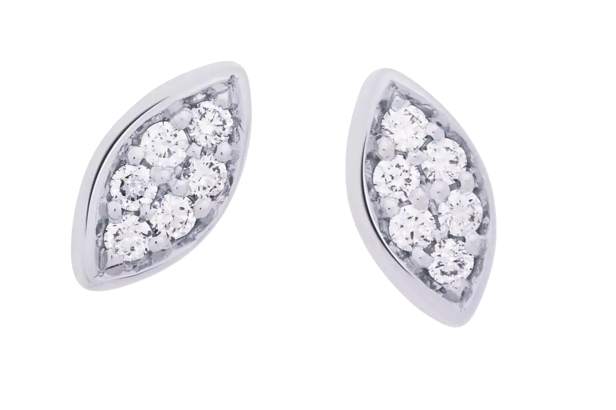 De Bron Poppy oorstekers 8OW4914BR zijn verfijnde 18 karaat witgouden oorbellen met een schitterend pavé van diamanten. Het elegante ontwerp vangt prachtig het licht en geeft elke look een subtiel maar luxueus accent. Licht om te dragen en perfect voor dagelijks gebruik.