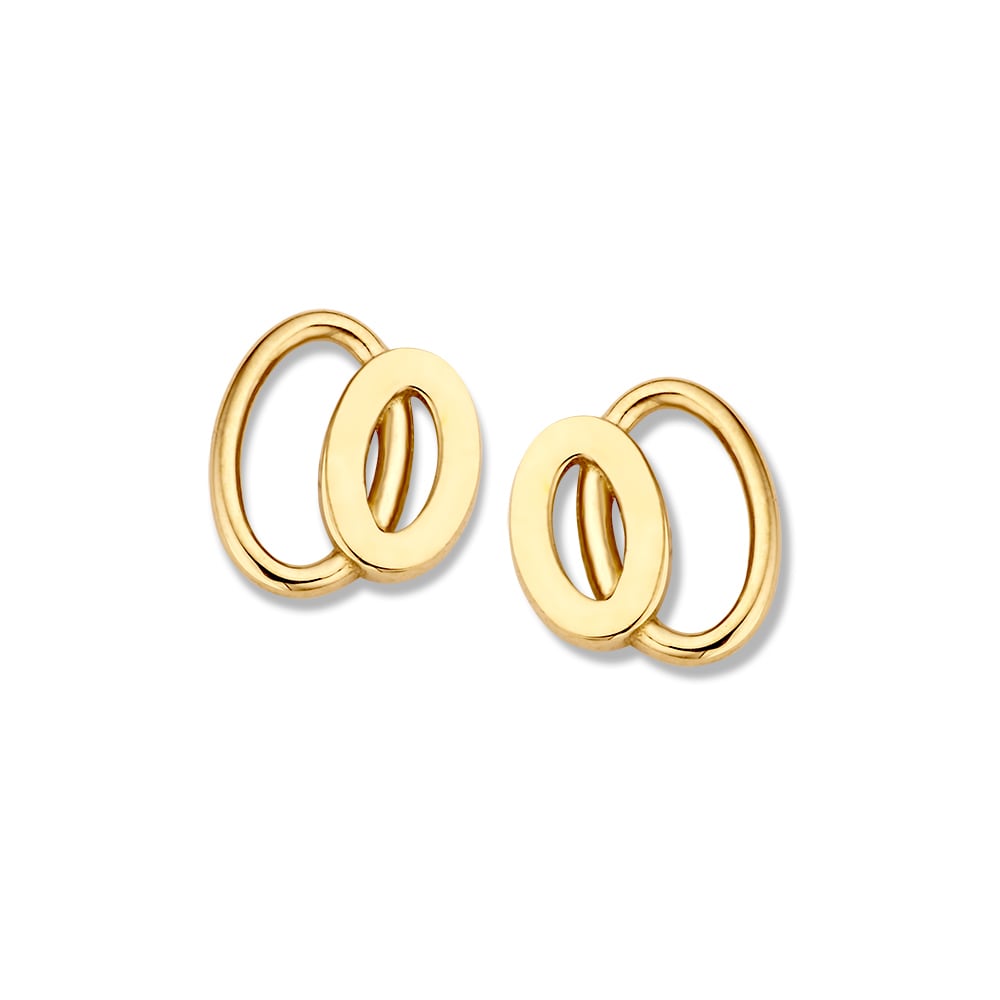 De Excellent gouden oorstekers, modelnummer OE106941, zijn verfijnde oorknoppen van 7,5 mm breed, vervaardigd uit geelgoud. Deze ovale oorbellen zijn glanzend afgewerkt en hebben een poussette sluiting. Perfect voor zowel dagelijks gebruik als speciale gelegenheden, combineren ze elegantie en comfort. Draag ze samen met andere gouden sieraden voor een complete look. Gewicht: 1 gram.