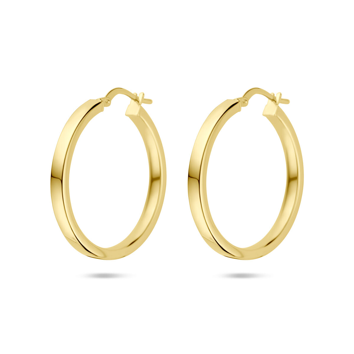 14krt gouden oorsieraden met zilveren kern