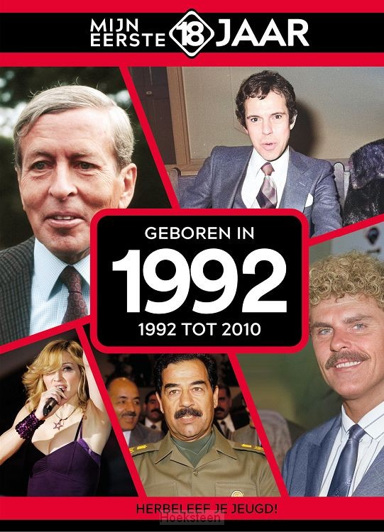 MIJN EERSTE 18 JAAR; GEBOREN IN 1992De jaren van 1992 tot 2010Mijn Eerste 18 Jaar is hét boek vol met 'oh ja!'-momenten. Droom weg bij alle hoogtepunten uit jouw jeugd. Zo beleef je de meest spraakmakende momenten uit de eerste 18 jaar van jouw leven opnieuw. Aan welke hits, films en tv-programma's heb je mooie herinneringen? Hoe was de mode toen, het straatbeeld en de rages? Welke sporthelden zijn je bijgebleven? En wat was het nieuws waar iedereen het over had? Mijn Eerste 18 Jaar staat boordevol jeugdsentiment. Met maar liefst 182 pagina's aan kleurrijke foto's, anekdotes en iconische beelden uit jouw jonge jaren. Ook hebben we per jaar de grootste hits voor je verzameld. Scan de code en beluister jouw hits.Begin met bladeren en herbeleef je jeugd!