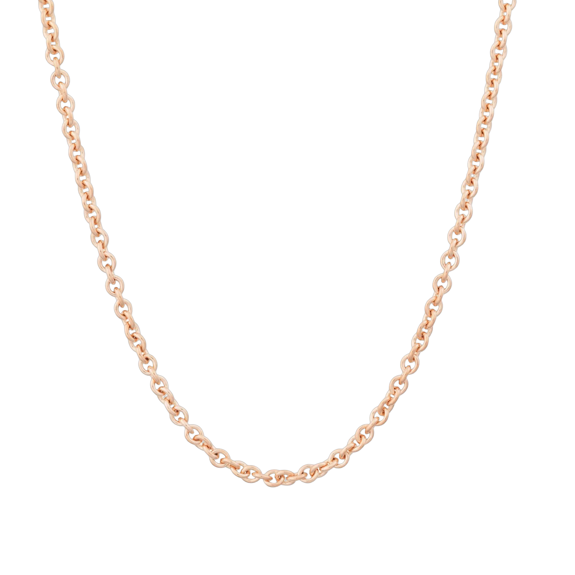 Deze Lux collier van Bron is gemaakt van achttien karaats roségoud, met ronde schakeltjes en een dikte van 1,5 millimeter. De lengte is 45 centimeter en het is een tijdloze basis voor zowel alledaags als formeel gebruik. Het referentienummer van dit sieraad is 7CRRA4042. 