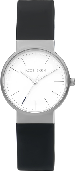 Dit is een horloge van het merk Jacob Jensen gemaakt voor dames.
De specificaties zijn als volgt:
Kastmaat: 29 mm
Kastdikte: 7
Bandlengte: 115
Bandbreedte: 16
Waterdichtheid: 5 ATM / 50 Meter / 165 Feet