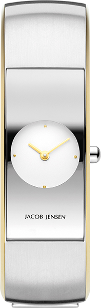 Dit is een horloge van het merk Jacob Jensen gemaakt voor dames.
De specificaties zijn als volgt:
Kastmaat: 58 mm
Waterdichtheid: 3 ATM / 30 Meter / 100 Feet