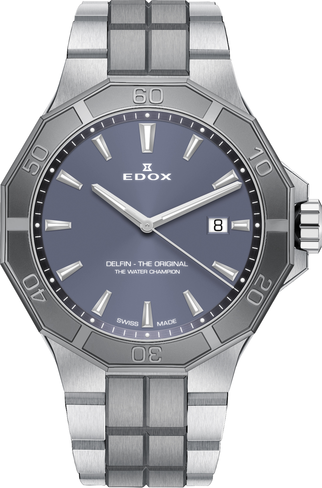 Dit is een horloge van het merk Edox gemaakt voor heren.
De specificaties zijn als volgt:
Kastmaat: 43 mm
Kastdikte: 10,3
Waterdichtheid: 20 ATM / 200 Meter / 660 Feet
Dit horloge heeft de volgende functies/eigenschappen:
Diver
Datumaanduiding