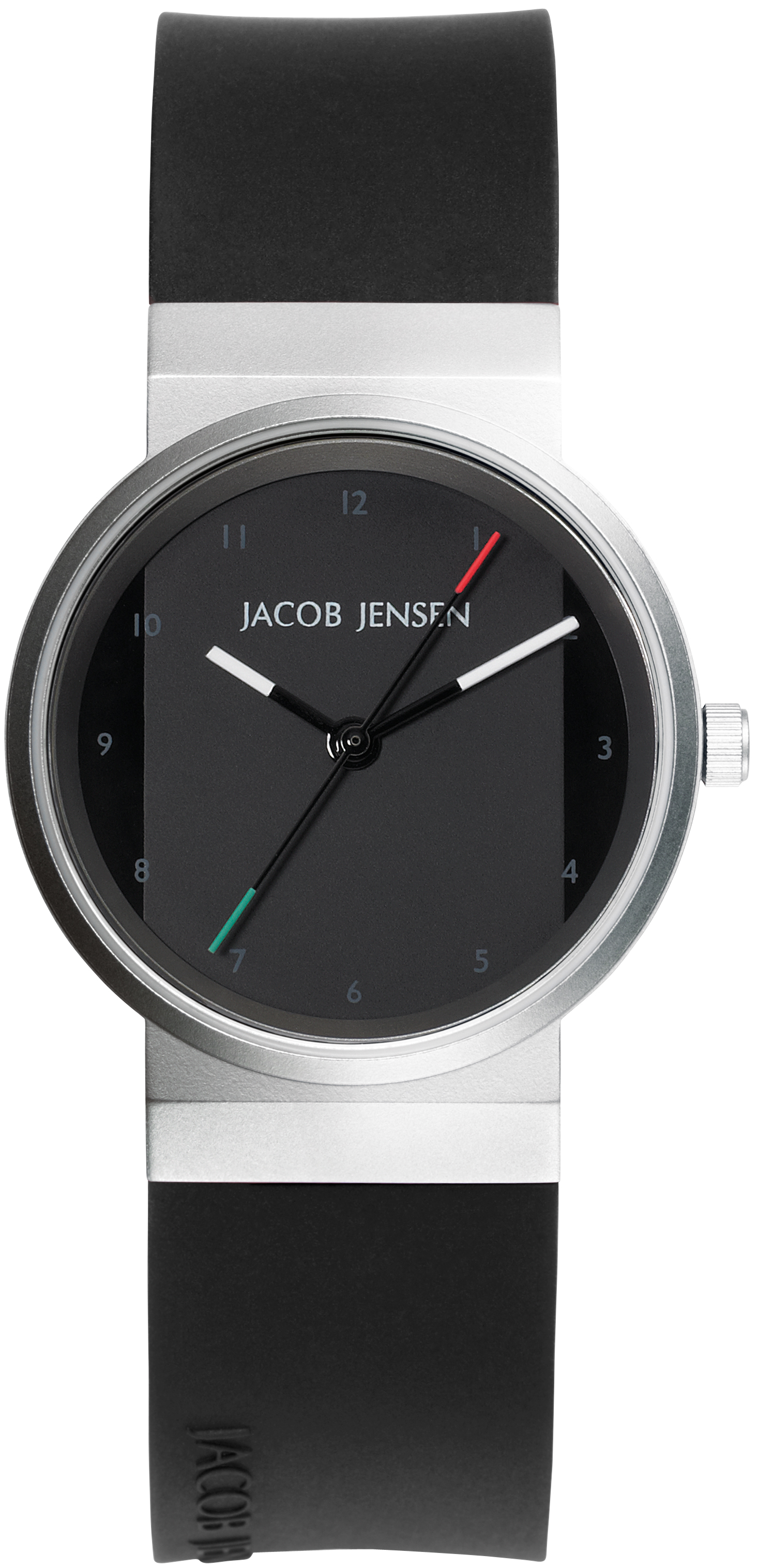 Dit is een horloge van het merk Jacob Jensen.
De specificaties zijn als volgt:
Kastmaat: 29 mm