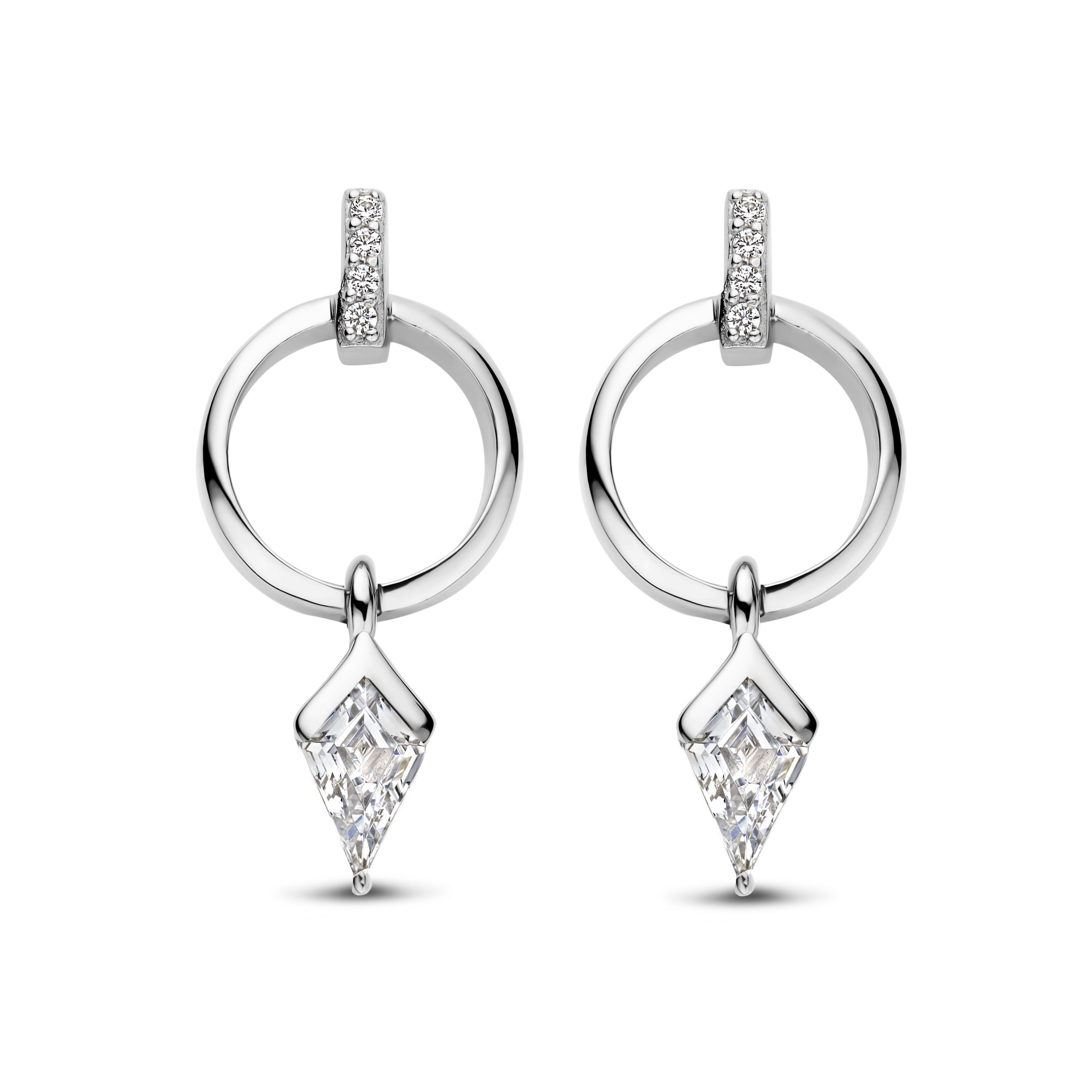 FJF Jewellery oorsieraden met Swarovski zirkonia FJF0030039SWH