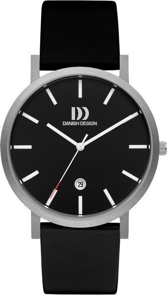  Danish Design RH&Ocirc;NE STRIPE titanium horloge met leren band.
De specificaties zijn als volgt:
Kastmaat: 40 mm
Kastdikte: 7,5
Bandlengte: 200
Bandbreedte: 20
Gewicht: 28 gram
Waterdichtheid: 3 ATM / 30 Meter / 100 Feet
Dit horloge heeft de volgende functies/eigenschappen:
Datumaanduiding