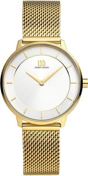 Ontdek het prachtige Lana Gold Mesh horloge uit de Lana Pure collectie van Danish Design. Met een kastbreedte van 30 mm, een roestvrijstalen gouden kast en een mesh band, heeft dit elegante uurwerk een zilverkleurige en satijnen wijzerplaat met streepjesindexen en details in zonnestraalmotief. Perfect voor vrouwen die op zoek zijn naar een stijlvol analoog horloge.