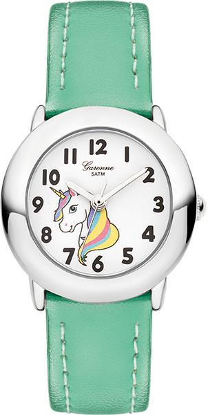 Dit is een horloge van het merk Garonne gemaakt voor meisjes.
De specificaties zijn als volgt:
Kastmaat: 27 mm
Kastdikte: 8.1 mm
Bandlengte: 170
Bandbreedte: 14
Waterdichtheid: 3 ATM / 30 Meter / 100 Feet