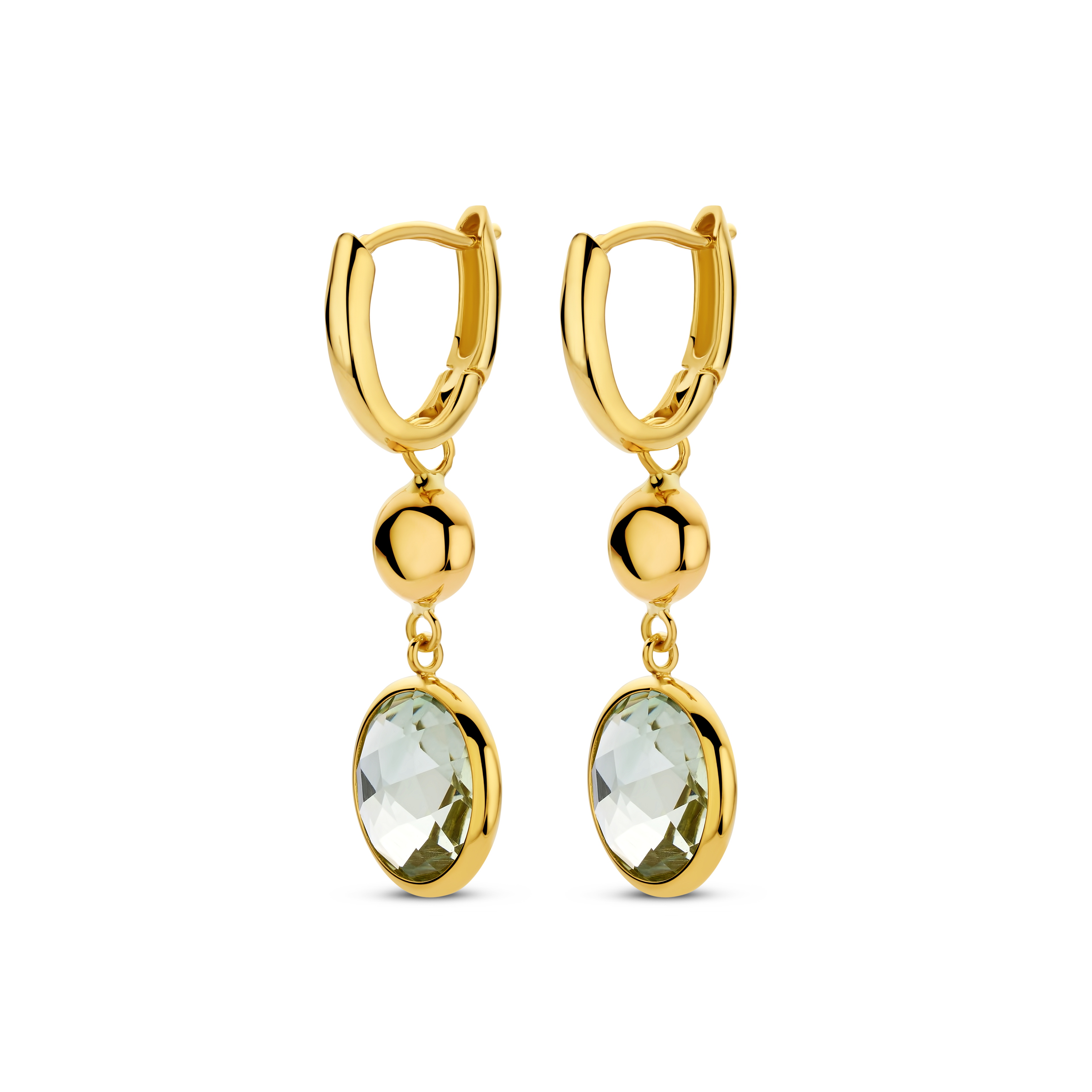 De ITALO BOTTENE TINTA 14K geelgouden oorbel model OR2168-PR, bevat prehniet en is gemaakt van hoogwaardig goud. Dit elegante sieraad valt onder de categorie creooloorbellen en heeft een matte afwerking. Draag deze oorbellen met opgestoken haar om de subtiele glans en unieke steen prachtig te laten uitkomen. Perfect voor stijlvolle gelegenheden.