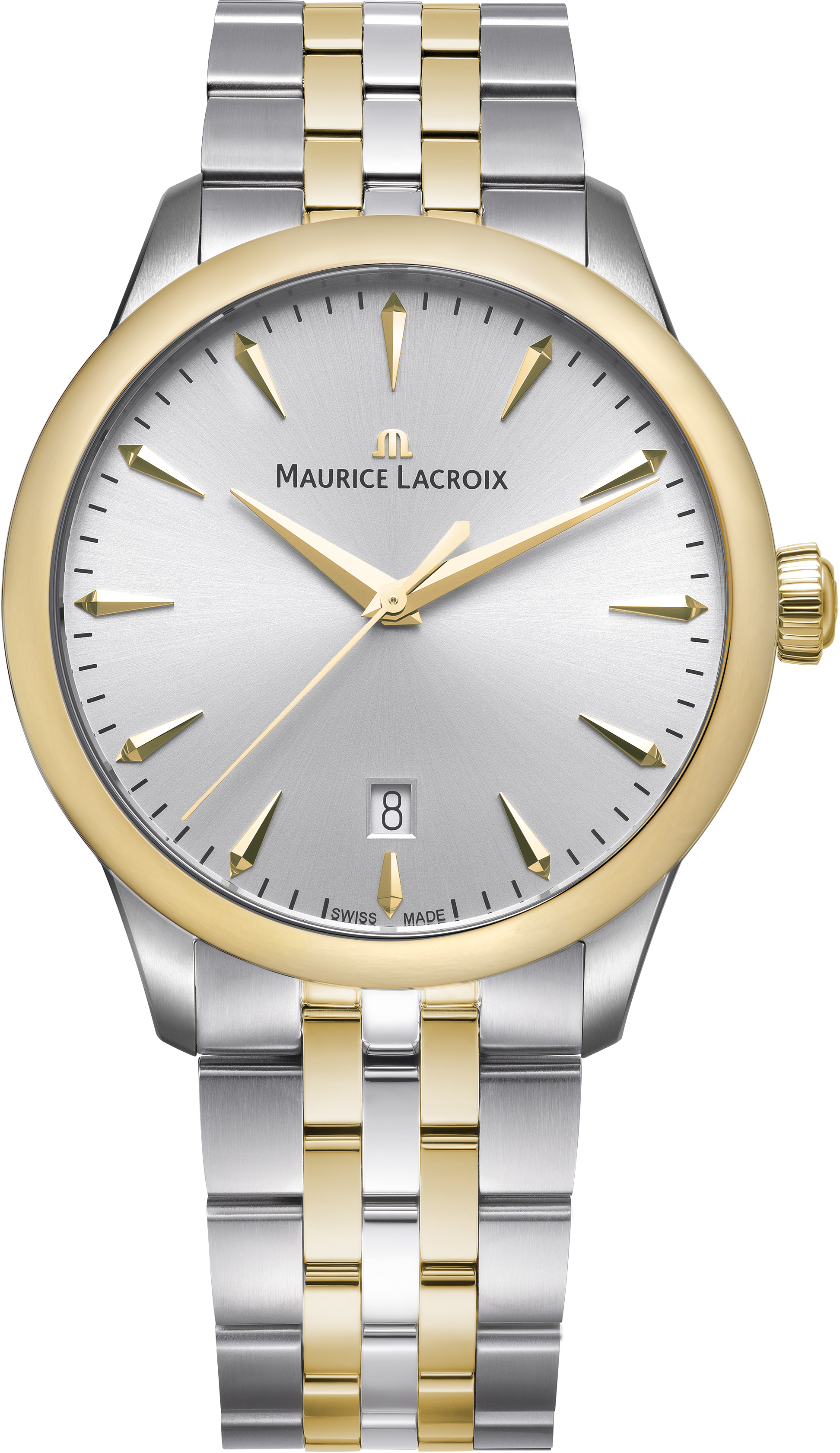 Dit is een horloge van het merk Maurice Lacroix gemaakt voor heren.
De specificaties zijn als volgt:
Kastmaat: 39 mm
Waterdichtheid: 10 ATM / 100 Meter / 330 Feet
Dit horloge heeft de volgende functies/eigenschappen:
Datumaanduiding
