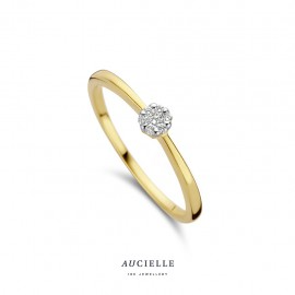 Aucielle ring goud 18k briljant 6p