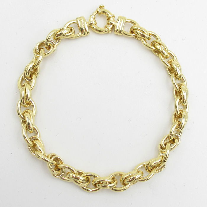 Fjory Gouden Fantasie Jasseron Armband 40-JDS08021 21cm