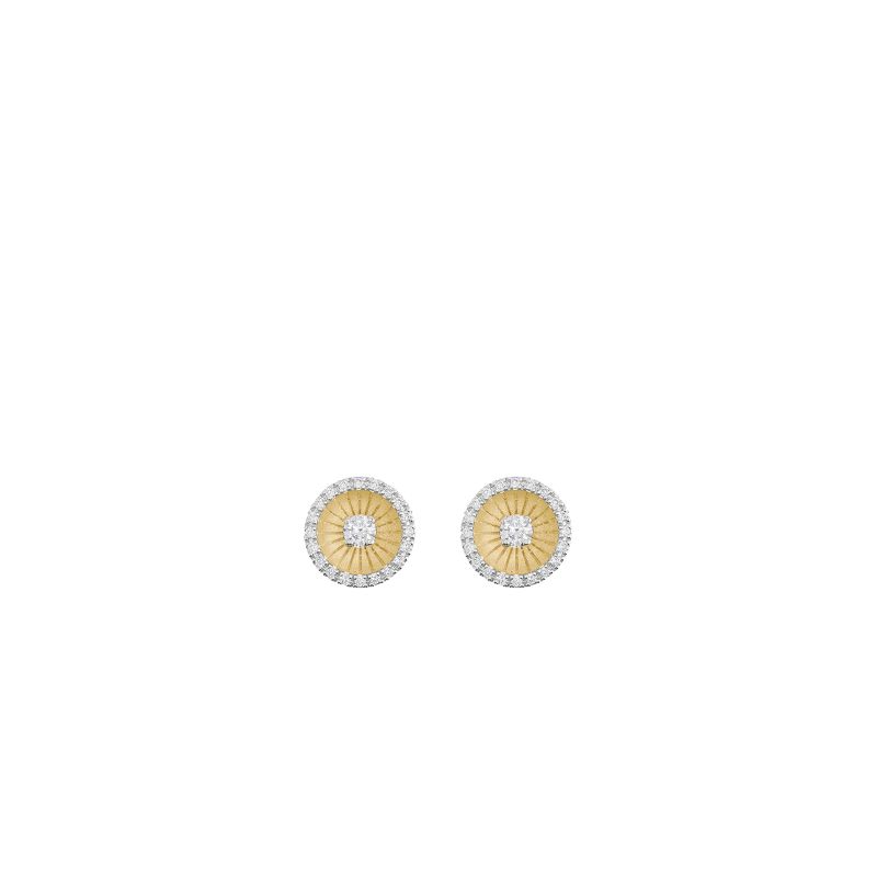 Mystar Series oorstekers , 18Kt Yellow Sunrise Gold met diamanten 0.39ct