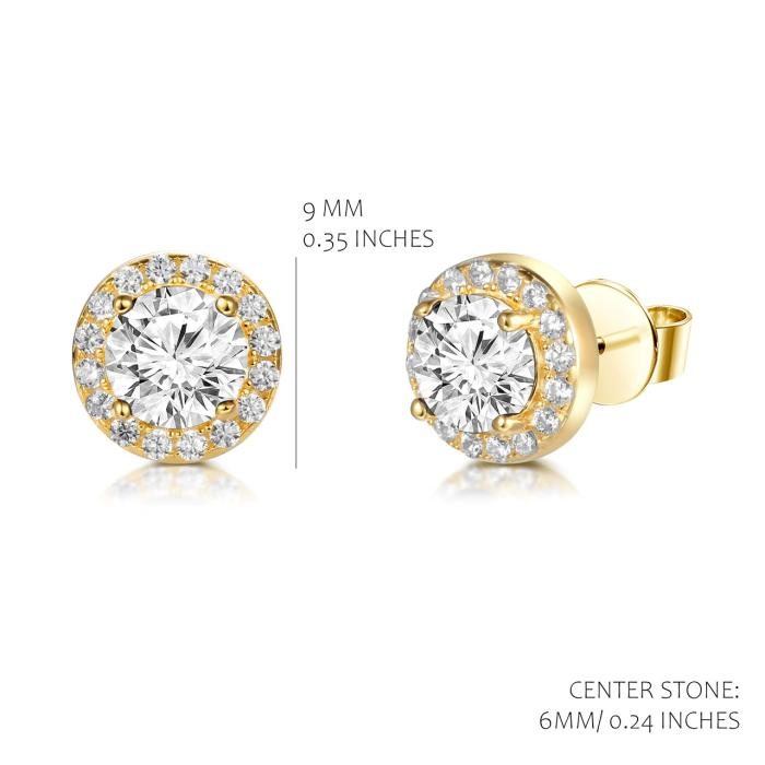 De oorstekers zijn zilver met een laagje plaque. De oorstekers zijn gezet met zirkonium.