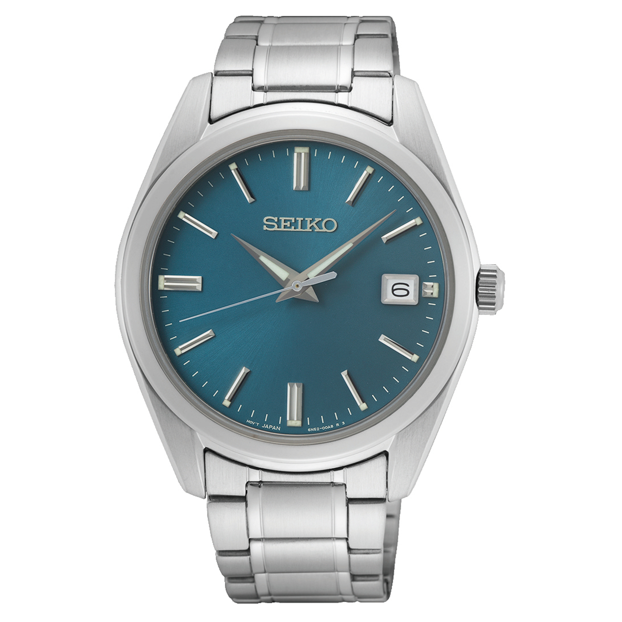 Dit is een herenhorloge van het merk Seiko. Het is een analoog horloge gemaakt van staal. De diameter van de kast is 40.2 mm en de kast is 9 mm dik.
De verdere specificaties van het horloge zijn als volgt:
Kastvorm: rond
Kastkleur: zilverkleurig
Kastmateriaal: staal
Bandbreedte: 20.8 mm
Bandlengte: 250.2 mm
Sluiting: vouwsluiting met drukker
Wijzerplaatkleur: blauw
Glassoort: saffier glas
Waterdichtheid: 10 ATM
Techniek: quartz