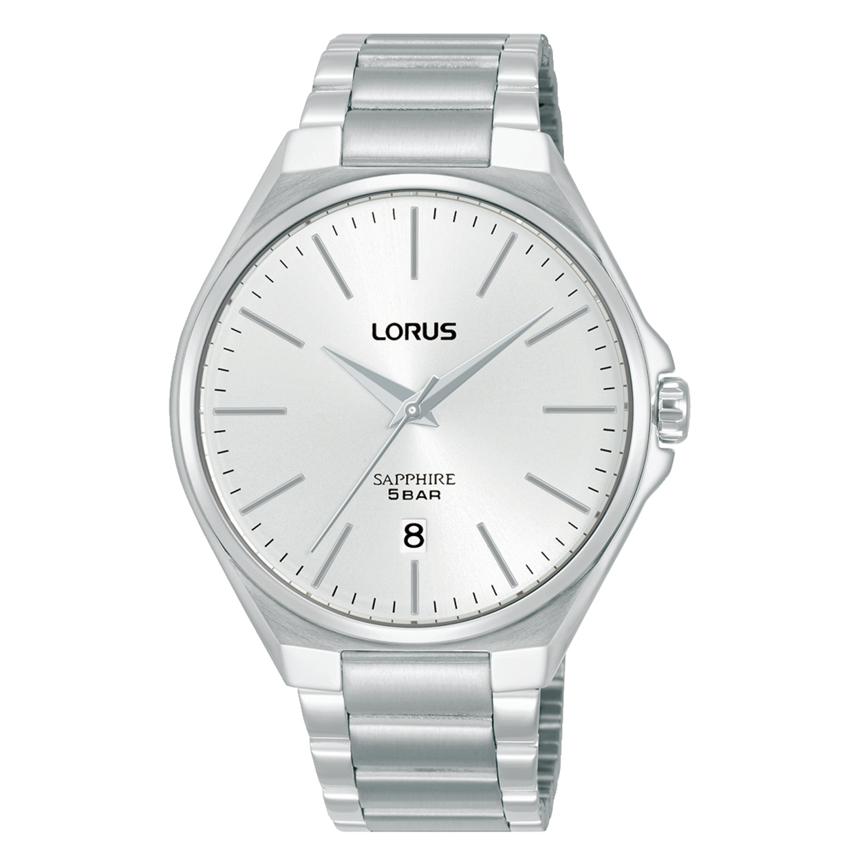 Dit is een herenhorloge van het merk Lorus. Het is een analoog horloge gemaakt van staal. De diameter van de kast is 40 mm en de kast is 8 mm dik.
De verdere specificaties van het horloge zijn als volgt:
Kastvorm: rond
Kastkleur: zilverkleurig
Kastmateriaal: staal
Bandbreedte: 18 mm
Bandlengte: 255 mm
Sluiting: vouwsluiting met drukker
Wijzerplaatkleur: wit
Glassoort: saffier glas
Waterdichtheid: 5 ATM
Techniek: quartz