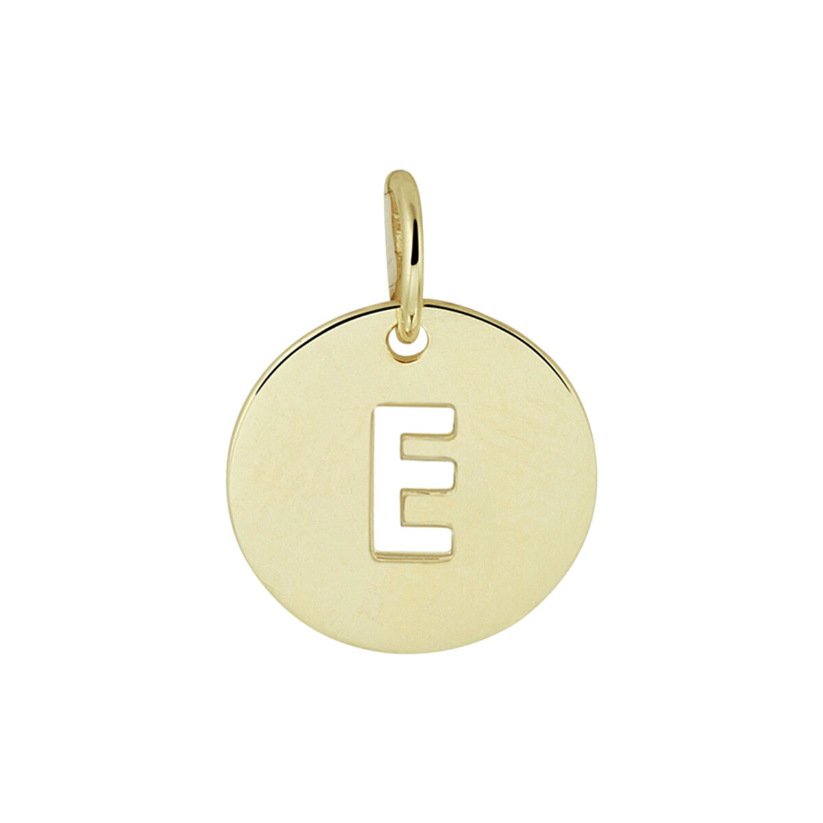 Huiscollectie - 14kt geelgouden letter hanger E - 4020777
