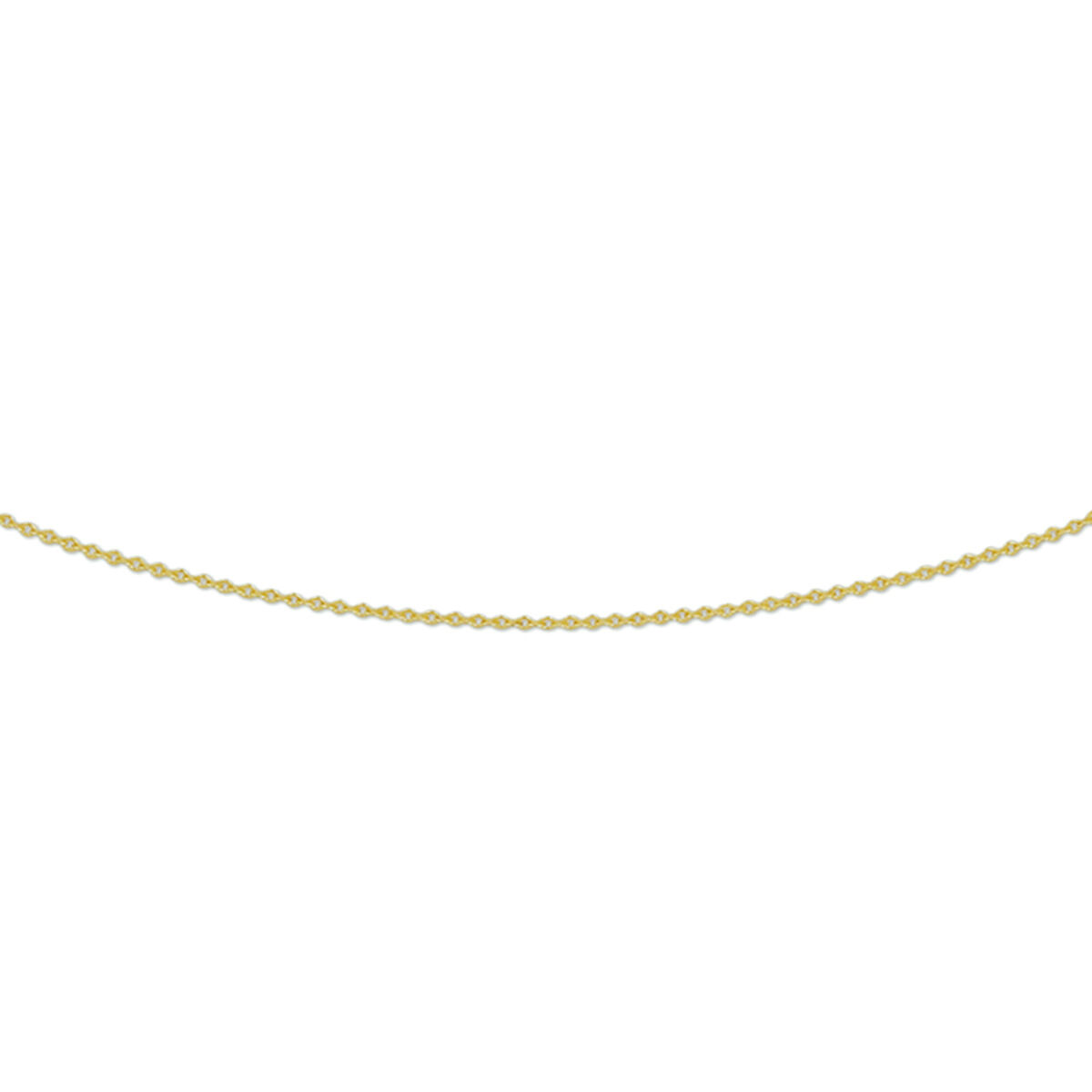 Huiscollectie - 14kt geelgouden anker collier 0.8mm 40-42-44cm - 4020506