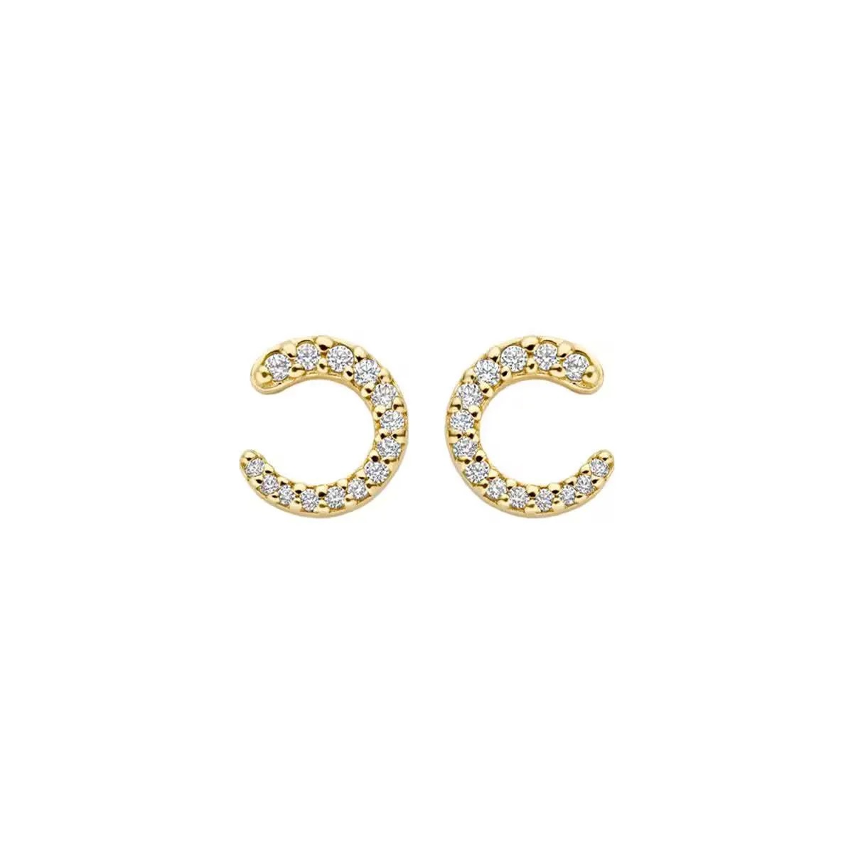 Blush Oorstekers goud 14kt