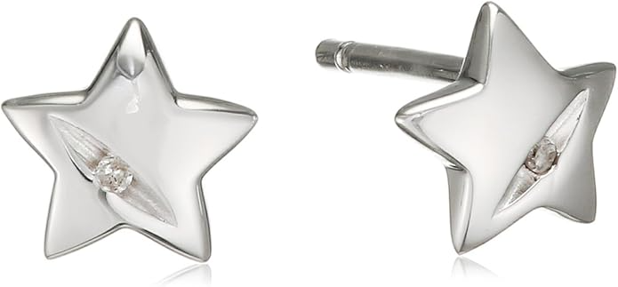 Hot Diamonds zilveren oorsteker Ster met diamant