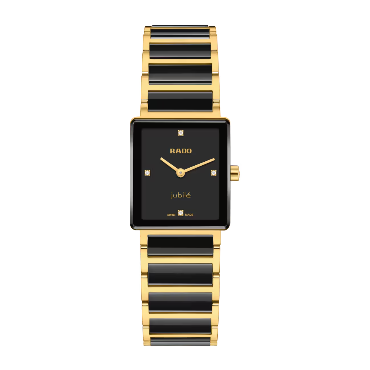 De Rado Integral Diamonds R20252702 is een elegante horloge van roestvrij staal met een goudkleurige kast en band. Dankzij een goudgekleurde PVD coating. Kenmerken zijn onder andere een zwart analoog wijzerplaat met echte diamanten indexen, saffierglas, Zwitsers quartz uurwerk, en nikkelvrije materialen. Dit horloge draag je het beste bij formele gelegenheden voor een verfijnde uitstraling. Waterbestendig tot 5 ATM.