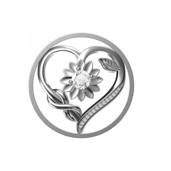 MY iMenso 3324170 Insignia "Sunflower & Heart" 