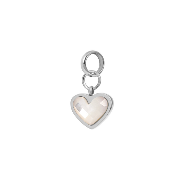 IXXXI connect charm bedel in de vorm van een hart. 