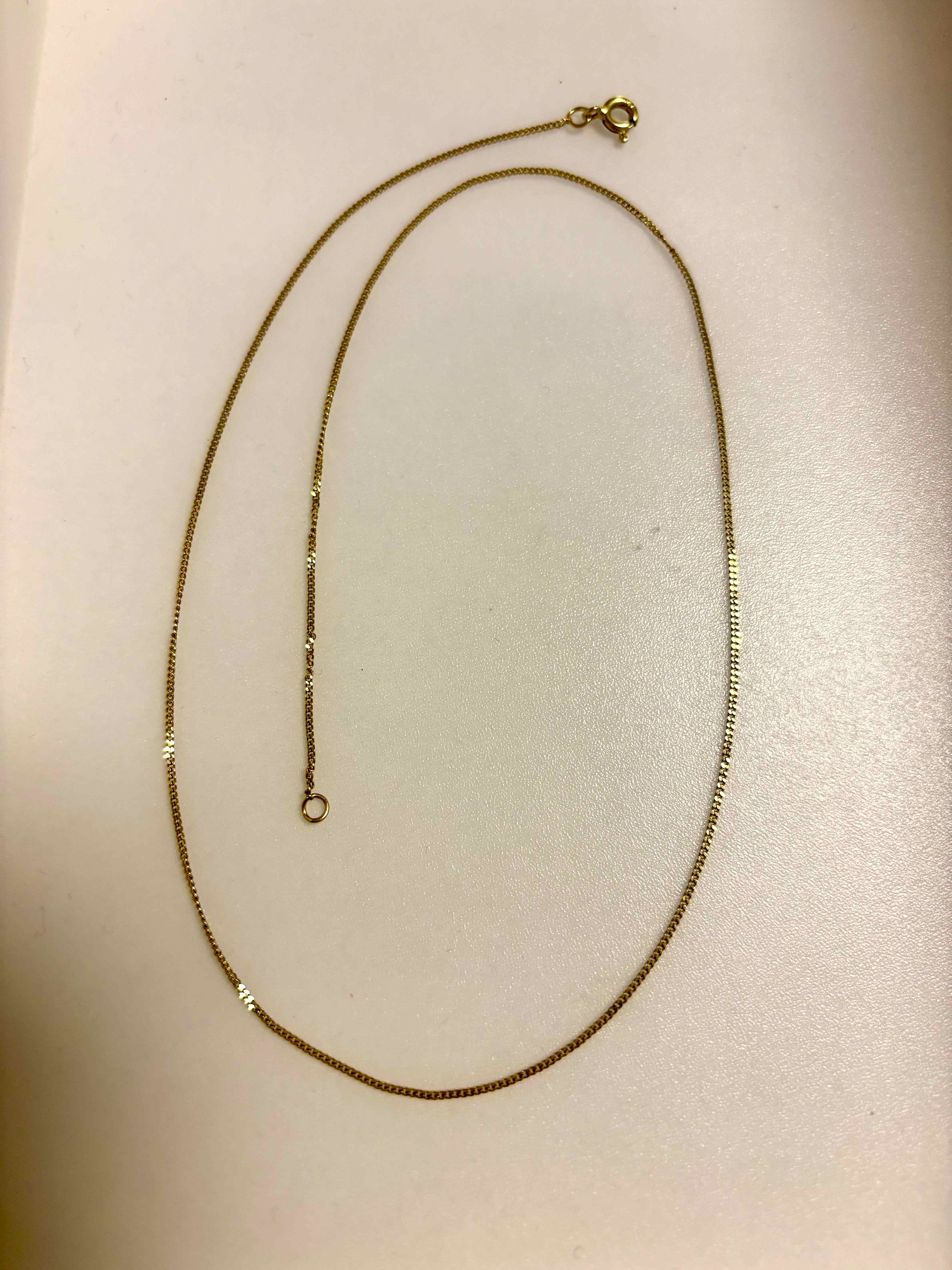 Gouden gourmet collier 42cm 1.63gram