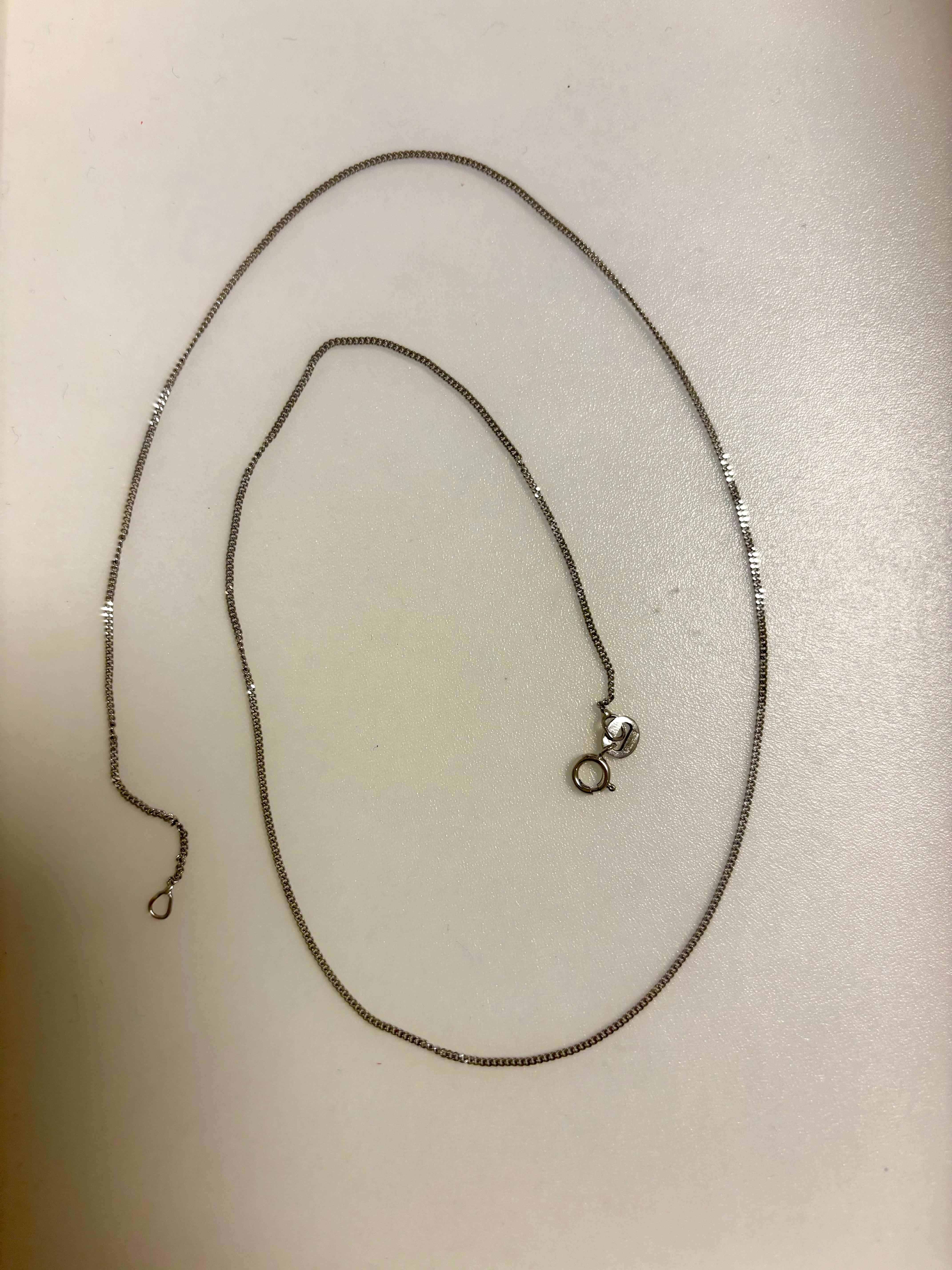 45 cm 1.78gram witgoud 14 karaats