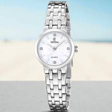 Festina dameshorloge edelstaal