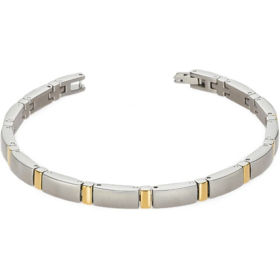 Een mooie bicolor armband van het sieradenmerk Boccia model 0371-02, welke in titanium is uitgevoerd. Dit sieraad is mooi te combineren met andere bijpassende Boccia sieraden. Boccia is hét merk als het gaat om titanium horloges en sieraden. Titanium sieraden zijn plezierig om te dragen door het lichte gewicht en zijn gegarendeerd huidvriendelijk.


