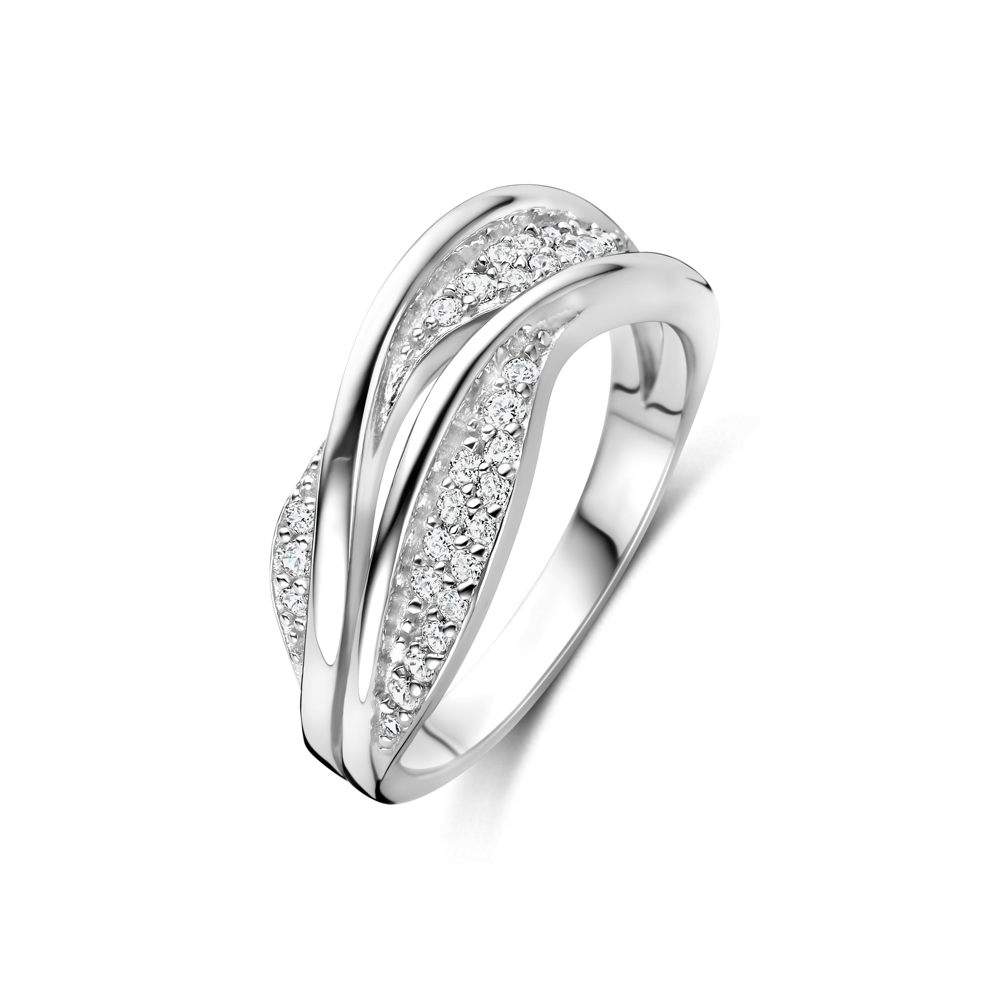 De Rosa di Luca zilveren ring met zirkonia, modelnummer 62911158, is een elegante en sprankelende toevoeging aan elke sieradencollectie. Deze ring in maat 58 valt op door zijn verfijnde ontwerp en schitterende zirkonia's. Het is de perfecte keuze voor zowel dagelijkse elegantie als speciale gelegenheden. Draag het als een statement stuk of combineer met andere ringen voor een trendy look.