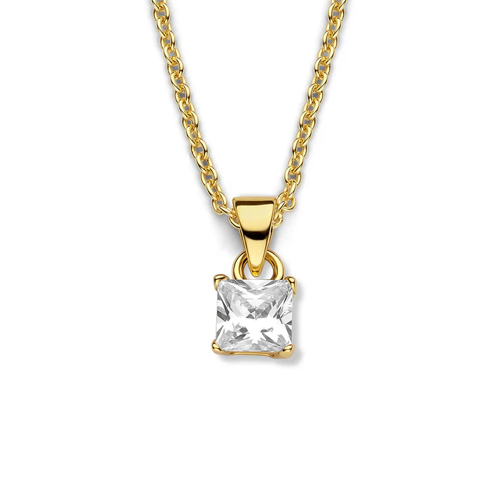 Double collier met zirkoniasteen