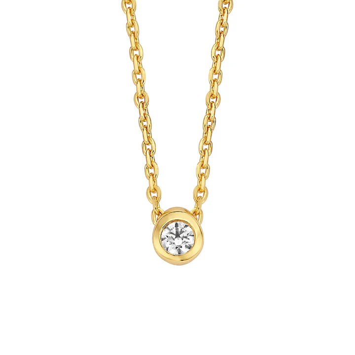 Double collier met zirkoniasteen