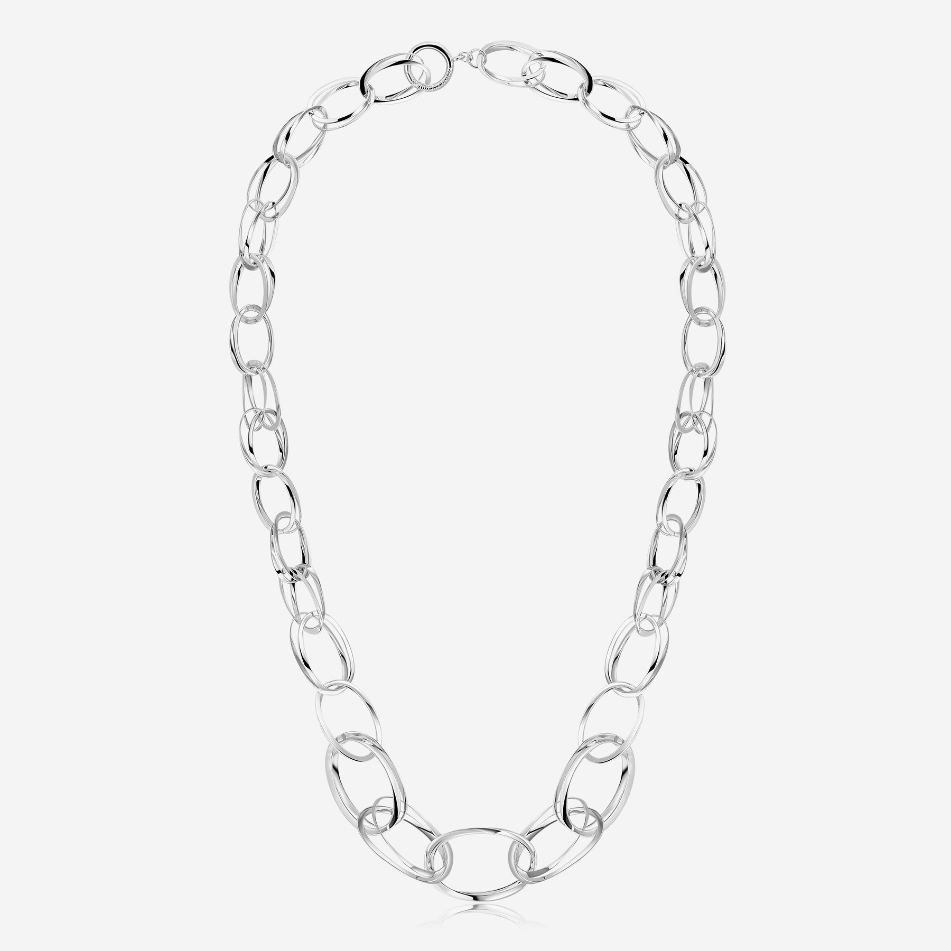 Details
Metals: 925‰ Sterling silver
Collection: SCRIPTA
The Scripta collection by Pianegonda consists of silver jewelery with a sinuous design, like a ribbon that winds around itself and adapts to the shape of the body wearing it. Here you will find bracelets, necklaces, rings and earrings designed to last over time and preserve the beauty of silver that has always distinguished Pianegonda jewels. Explore the Scripta collection now.