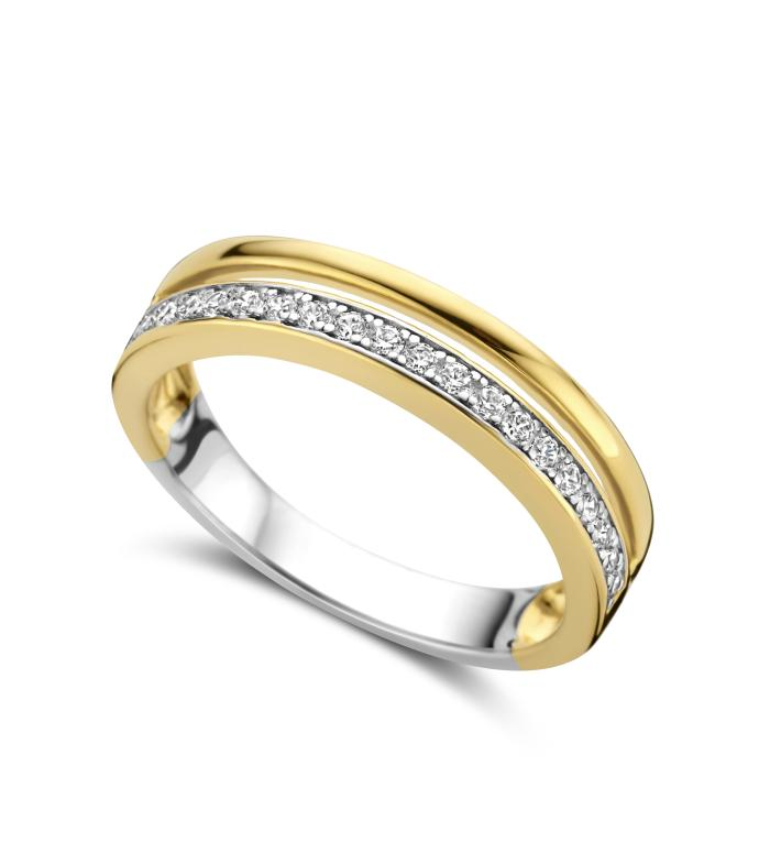 Zilveren ring met zirkonia's van het merk Silver Rose
Maat: 54 (ook in andere maten verkrijgbaar)
Materiaal: 925 zilver, verguld