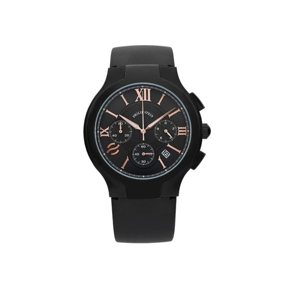 Philip Stein Black Classic Round Chronograph Men's Watch
