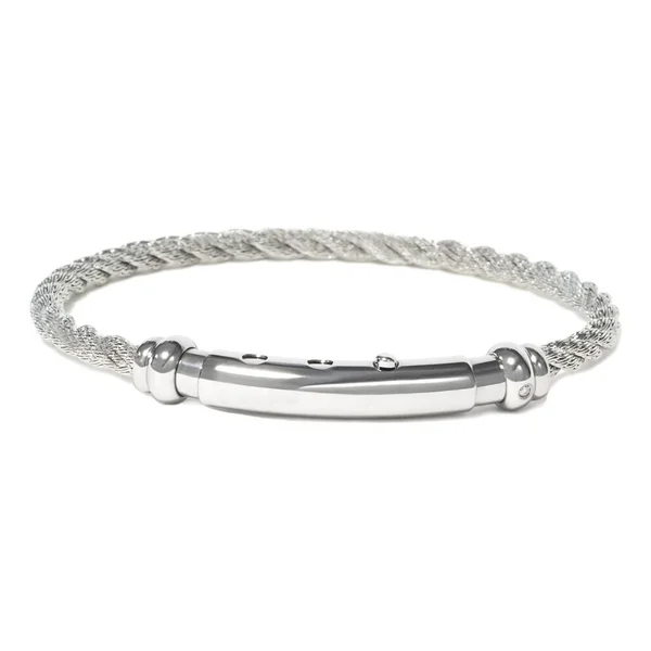 BR-CORDA 01 Borsari armband staal