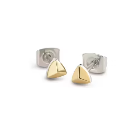 Boccia titanium goldplated oorknop