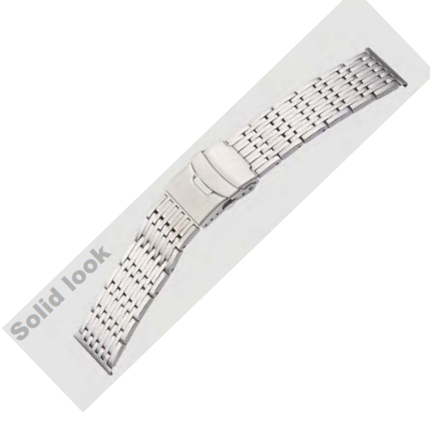 Dit is een zilverkleurige horlogeband van het merk BEAR