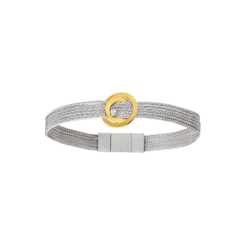 Das Armband A196 Brillant 0.03ct  ist ein elegantes und sehr anschmiegsames Schmuckstück. Es enthält einen funkelnden Brillanten von 0,03 Karat. Tragen Sie es am besten alleine oder kombiniert mit anderen zarten Armbändern, um einen stilvollen und modernen Look zu erzielen. Perfekt für jeden Anlass.