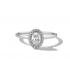 Solitair wit goud met zirconium