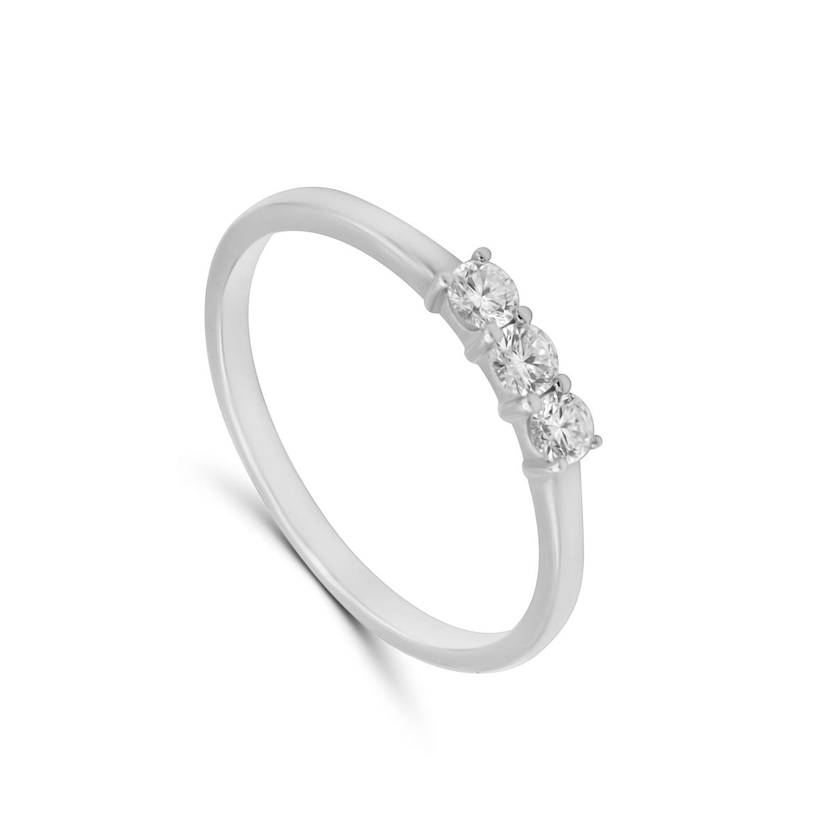 Ring wit goud met diamant