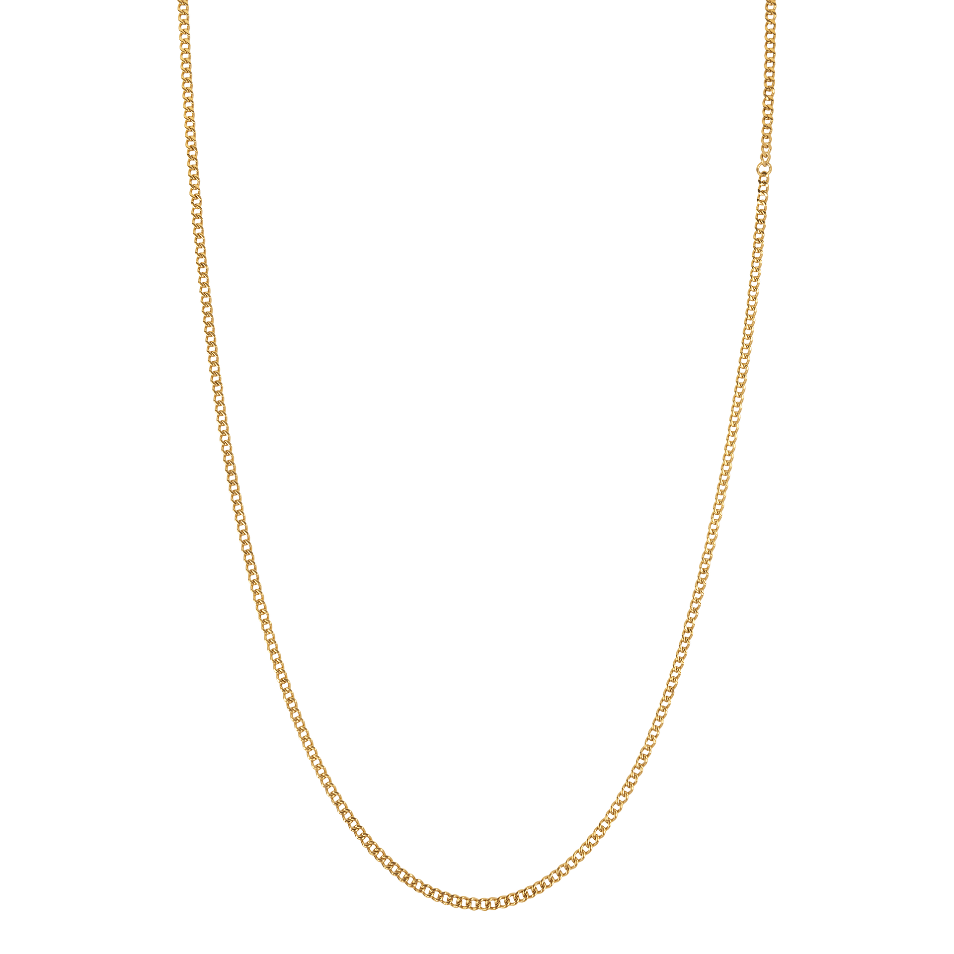 De Gourmette Three - Dore (modelnummer AZ-NL016-C-060) is een prachtige gouden ketting van roestvrij staal. Deze ketting heeft een lengte van 600 mm en een breedte van 3 mm. Perfect voor een verfijnde look. Draag het solo of combineer met andere kettingen voor een gelaagde stijl. Geschikt voor elke gelegenheid!